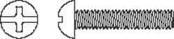 Value Collection - #10-32 UNF, 3" Length Under Head Slotted/Phillips Drive Machine Screw - Round Head, Grade J82 Steel, Zinc-Plated Finish, Without Washer - USA Tool & Supply