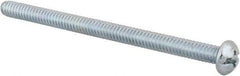 Value Collection - #10-24 UNC, 3" Length Under Head Slotted/Phillips Drive Machine Screw - Round Head, Grade J82 Steel, Zinc-Plated Finish, Without Washer - USA Tool & Supply