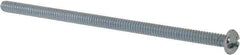 Value Collection - #10-24 UNC, 4" Length Under Head Slotted/Phillips Drive Machine Screw - Round Head, Grade 2 Steel, Zinc-Plated Finish, Without Washer - USA Tool & Supply