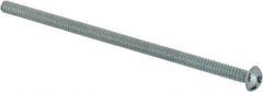 Value Collection - #6-32 UNC, 3" Length Under Head Slotted/Phillips Drive Machine Screw - Round Head, Grade J82 Steel, Zinc-Plated Finish, Without Washer - USA Tool & Supply