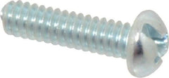 Value Collection - #10-24 UNC, 3/4" Length Under Head Slotted/Phillips Drive Machine Screw - Round Head, Grade J82 Steel, Zinc-Plated Finish, Without Washer - USA Tool & Supply