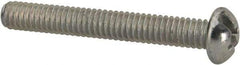 Value Collection - #8-32 UNC, 1-1/4" Length Under Head Slotted/Phillips Drive Machine Screw - Round Head, Grade J82 Steel, Zinc-Plated Finish, Without Washer - USA Tool & Supply