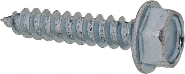 Value Collection - 5/16" Hex Head Sheet Metal Screw - Steel, 1-1/2" Length Under Head, Grade 2 - USA Tool & Supply