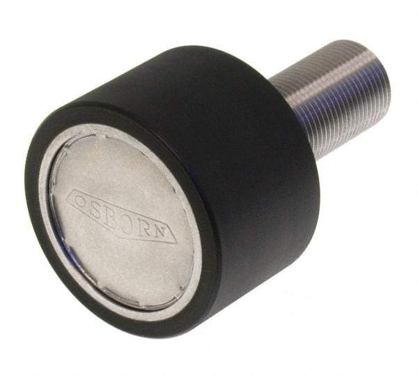 Osborn International - 2" Roller Diam x 1-11/16" Width, 7/8" Stud Diam x 2" Length, Plain Stud Load Runner - Urethane, 1-1/8" Thread Length, 7/8-14 Thread, 3-11/16" OAL, 340 Lb Dynamic Cap - USA Tool & Supply