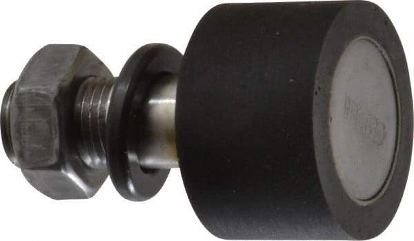 Osborn International - 1-1/4" Roller Diam x 0.843" Width, 1/2" Stud Diam x 1-1/4" Length, Plain Stud Load Runner - Urethane, 5/8" Thread Length, 1/2-20 Thread, 2.093" OAL, 110 Lb Dynamic Cap - USA Tool & Supply