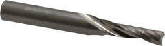 Onsrud - 3/16" Cutting Diam x 5/8" Length of Cut, 1 Flute, Upcut Spiral Router Bit - Uncoated, Right Hand Cut, Solid Carbide, 2" OAL x 1/4" Shank Diam, Single Edge, 21° Helix Angle - USA Tool & Supply