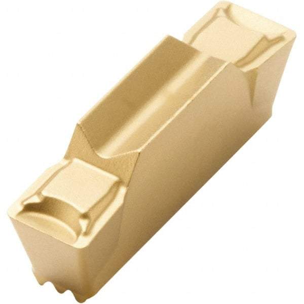 Seco - LCMF, 0.118" Cutting Width, MG, CP500 Grade, Double End Multi-Directional Turning Insert - TiAlN, TiN Coated - USA Tool & Supply