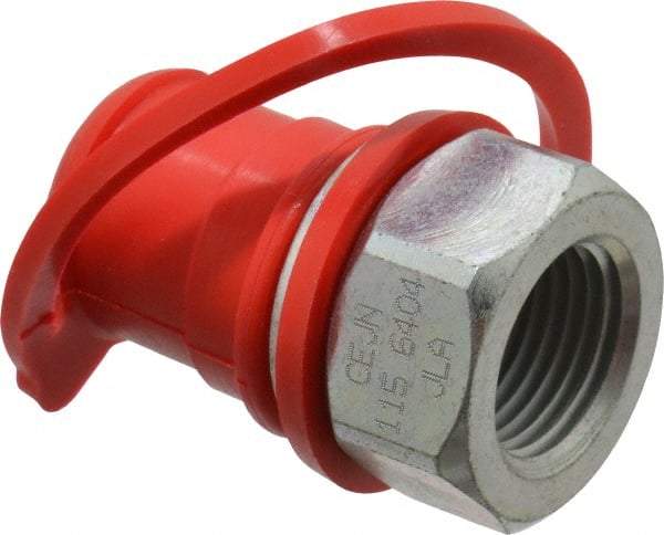CEJN - 3/8 NPT Hydraulic Hose Female Pipe Thread Nipple - 14,500 psi, 1.56 GPM, 115 Hose Size, Series 115 - USA Tool & Supply