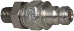 CEJN - 1/4 NPT Hydraulic Hose Male Pipe Thread Nipple - 14,500 psi, 1.56 GPM, 115 Hose Size, Series 115 - USA Tool & Supply