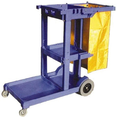 PRO-SOURCE - Polyethylene Janitor Cart - 20" Width - USA Tool & Supply