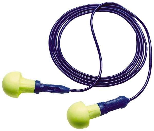 3M - Reusable, Corded, 28 dB Earplugs - Yellow, 200 Pairs - USA Tool & Supply