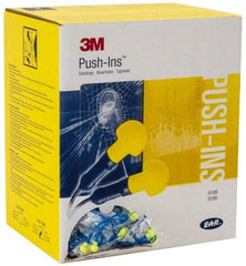 3M - Reusable, Corded, 28 dB Earplugs - Yellow, 500 Pairs - USA Tool & Supply