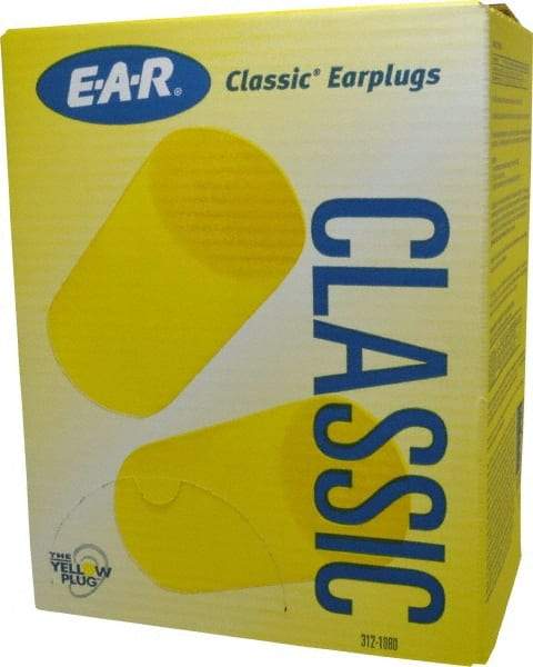 3M - Disposable, Uncorded, 29 dB, Barrel Earplugs - Yellow, 500 Pairs - USA Tool & Supply