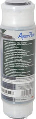 3M Aqua-Pure - 3" OD, 5µ, Cellulose Fiber Carbon & Scale Cartridge Filter - 9-3/4" Long, Reduces Dirt, Rust, Tastes, Odors & Scale - USA Tool & Supply