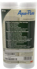 3M Aqua-Pure - 2-1/2" OD, 50µ, Cellulose Fiber Graded-Density Cartridge Filter - 9-3/4" Long, Reduces Dirt & Rust - USA Tool & Supply