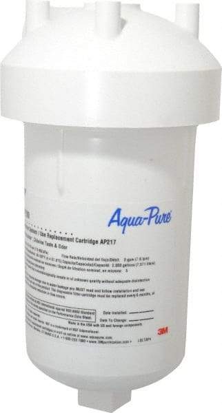 3M Aqua-Pure - 2.0 GPM Max Flow Rate, 3/8 Inch Pipe, Full Flow Undersink Water Filter System - 1 Housing, Reduces Taste, Odor, Chlorine and Sediment - USA Tool & Supply