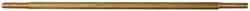 Made in USA - 12" Long, 1/8 NPT Thread, Float Valve Rod - Brass, 1/2" Thread Length - USA Tool & Supply