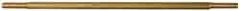 Made in USA - 12" Long, 1/8 NPT Thread, Float Valve Rod - Brass, 1/2" Thread Length - USA Tool & Supply
