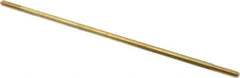 Made in USA - 10" Long, 1/4-20 Thread, Float Valve Rod - Brass, 1/2" Thread Length - USA Tool & Supply