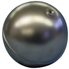Made in USA - 2" Diam, Spherical, Internal Connection, Metal Float - 8-32 Thread, Stainless Steel, 850 Max psi, 25 Gauge - USA Tool & Supply