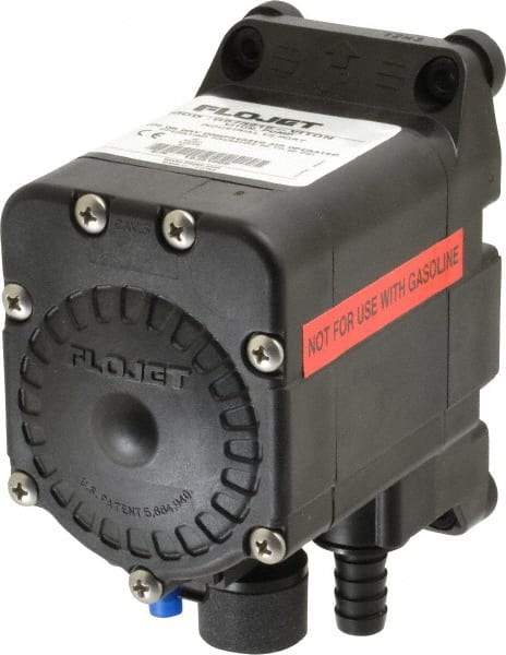 FloJet - 1/2" NPT, Nonmetallic, Air Operated Diaphragm Pump - Viton Diaphragm, Polypropylene Housing - USA Tool & Supply