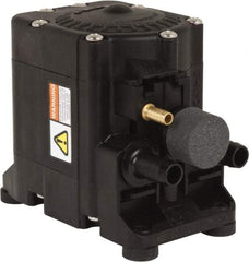 FloJet - 1/2" NPT, Nonmetallic, Air Operated Diaphragm Pump - Santoprene Diaphragm, Polypropylene Housing - USA Tool & Supply