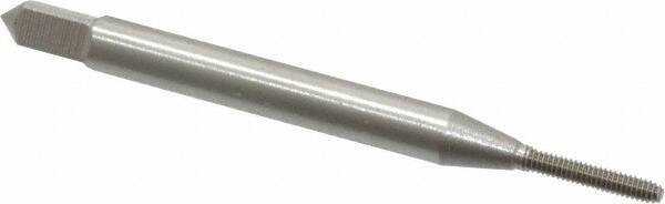 OSG - #0-80 UNF H2 Thread Limit Modified Bottoming Thread Forming Tap - Cobalt, Bright Finish, 1-5/8" OAL, 5/16" Thread Length, Right Hand Thread, Series HY-PRO NRT - USA Tool & Supply