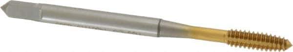 OSG - #6-32 UNC H5 Thread Limit Plug Thread Forming Tap - Cobalt, TiN Finish, 2" OAL, 11/16" Thread Length, Right Hand Thread, Series HY-PRO NRT - USA Tool & Supply