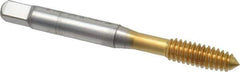 OSG - 1/4-20 UNC H6 Thread Limit Plug Thread Forming Tap - Cobalt, TiN Finish, 2-1/2" OAL, 1" Thread Length, Right Hand Thread, Series HY-PRO NRT - USA Tool & Supply