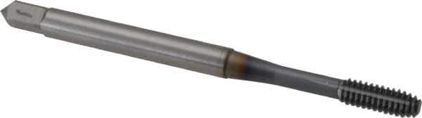 OSG - #5-40 UNC H3 Thread Limit Modified Bottoming Thread Forming Tap - Powdered Metal High Speed Steel, TiCN Finish, 1-15/16" OAL, 5/8" Thread Length, Right Hand Thread, Series EXOTAP NRT - USA Tool & Supply