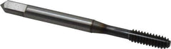 OSG - #10-24 UNC H6 Thread Limit Modified Bottoming Thread Forming Tap - Powdered Metal High Speed Steel, TiCN Finish, 2-3/8" OAL, 7/8" Thread Length, Right Hand Thread, Series EXOTAP NRT - USA Tool & Supply