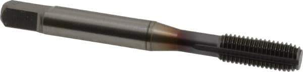 OSG - 1/4-28 UNF H6 Thread Limit Modified Bottoming Thread Forming Tap - Powdered Metal High Speed Steel, TiCN Finish, 2-1/2" OAL, 1" Thread Length, Right Hand Thread, Series EXOTAP NRT - Exact Industrial Supply