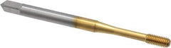 OSG - M3x0.50 Metric Coarse D5 Thread Limit Bottoming Thread Forming Tap - Cobalt, TiN Finish, 1-15/16" OAL, 5/8" Thread Length, Right Hand Thread, Series HY-PRO NRT - USA Tool & Supply