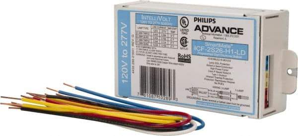 Philips Advance - 1 or 2 Lamp, 120-277 Volt, 0.23 to 0.45 Amp, 0 to 39, 40 to 79 Watt, Programmed Start, Electronic, Nondimmable Fluorescent Ballast - 0.93, 0.98, 1.00, 1.10, 1.12 Ballast Factor - USA Tool & Supply