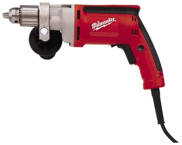 Milwaukee Tool - 1/2" Keyed Chuck, 850 RPM, Pistol Grip Handle Electric Drill - 8 Amps - USA Tool & Supply