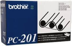 Brother - Black Thermal Print Cartridge Ribbon - Use with 75513739 - USA Tool & Supply