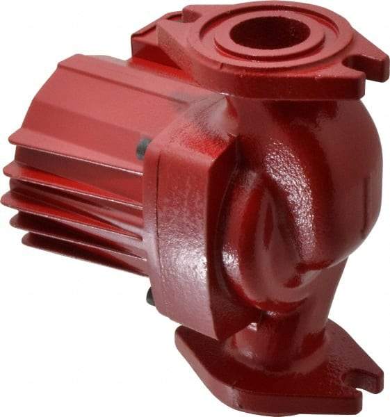 Bell & Gossett - 1/15 hp, 6-3/16" Long, 1 Phase, Cast Iron Housing, Noryl Impeller, Inline Circulator Pump - 115 Volt, 60 Hz, 6-3/8" Flange Width, Bell & Gossett Part No. 103350, 150 Max psi, ODP Motor - USA Tool & Supply