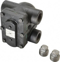 Hoffman Speciality - 1 Female" Pipe, Cast Iron Float & Thermostatic Steam Trap - 15 Max psi - USA Tool & Supply