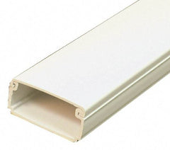 Wiremold - 2.44m Long x 13/16 Inch Deep x 1-11/16 Inch Wide, Raceway - Continuous Cover, 1 Channel, Ivory - USA Tool & Supply