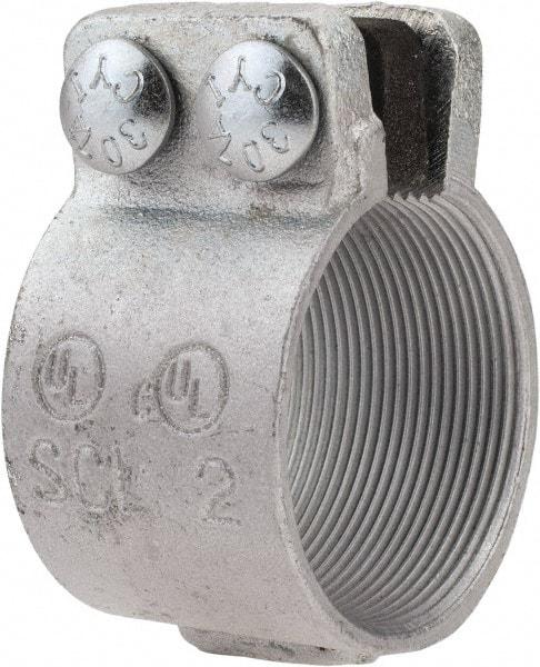 Thomas & Betts - 2" Trade, Malleable Iron Threaded Rigid/Intermediate (IMC) Conduit Coupling - Noninsulated - USA Tool & Supply