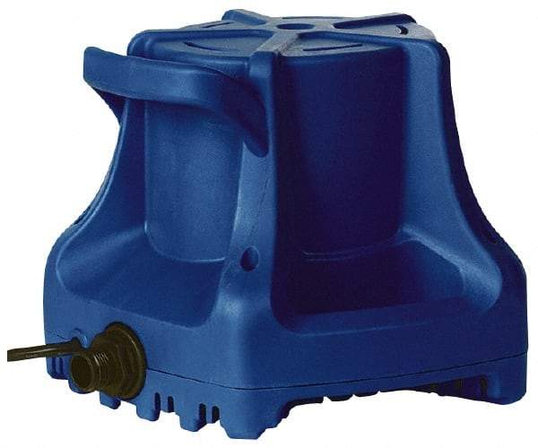 Little Giant Pumps - 1700 GPH, 1/3 HP, 10 psi, Polypropylene Miniature Submersible Pump - 1 Inch Outlet, 25 Ft. Long Power Cord, 2.2 Amp - USA Tool & Supply