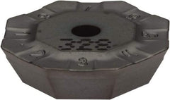 Iscar - OFMR0704 Grade IC328 Carbide Milling Insert - TiCN Finish, 0.1791" Thick, 0.7008" Inscribed Circle, 0.6mm Corner Radius - USA Tool & Supply