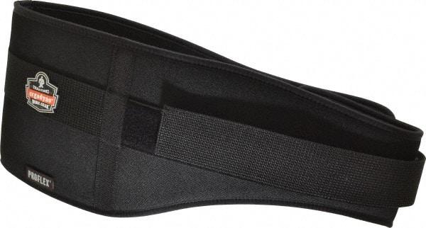 Ergodyne - Size L, Hook & Loop, Nylon/Foam Belt - 34 to 38" Waist, 7-3/4" Wide, Lumbar Support, Black - USA Tool & Supply