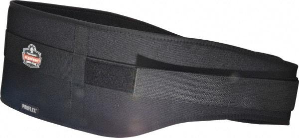 Ergodyne - Size 2XL, Hook & Loop, Nylon/Foam Belt - 42 to 46" Waist, 7-3/4" Wide, Lumbar Support, Black - USA Tool & Supply