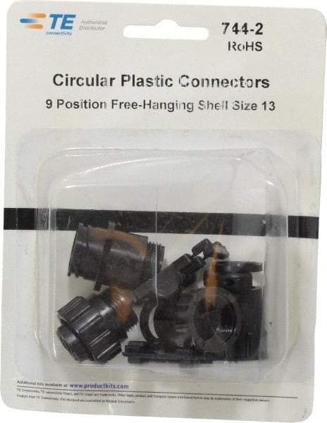 Tyco/Amp - Panel Mount Plug and Receptacle Kit - 13 to 9 AWG Compatible Wire Size - USA Tool & Supply