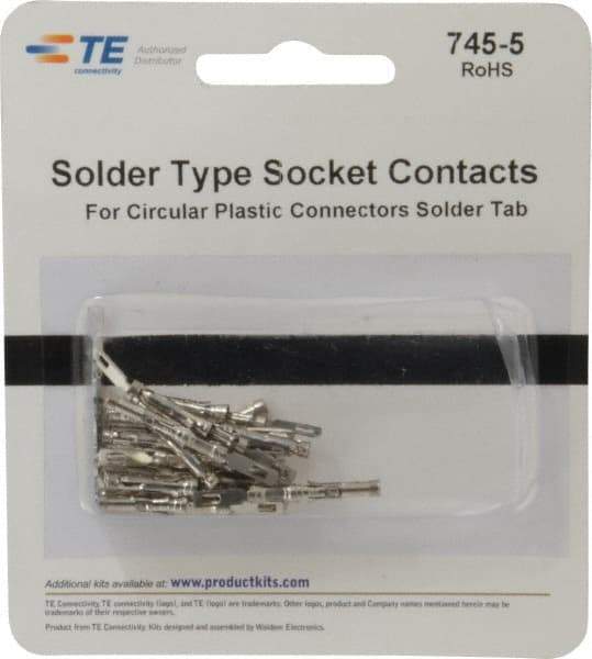 Tyco/Amp - Modular Receptacle Plug Connector Solder Socket Contact - USA Tool & Supply