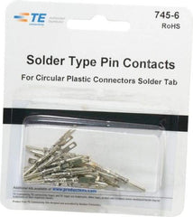 Tyco/Amp - Modular Receptacle Plug Connector Solder Pin Contact - USA Tool & Supply