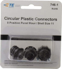 Tyco/Amp - Panel Mount Plug and Receptacle Kit - 11 to 8 AWG Compatible Wire Size - USA Tool & Supply