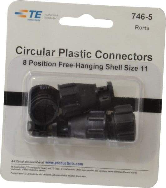 Tyco/Amp - Free Hanging Connector Kit - 11 to 8 AWG Compatible Wire Size - USA Tool & Supply