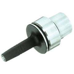 Iscar - 1/4" Hole Diam, HSK50E Taper Shank Shrink Fit Tool Holder & Adapter - 4.024" Projection, 0.43" Nose Diam, 1.1" Clamping Depth, 25,000 RPM, Through Coolant - Exact Industrial Supply
